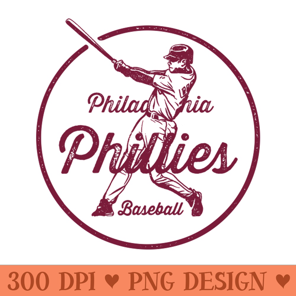 Vintage Phillies - Digital PNG Files - Flexibility