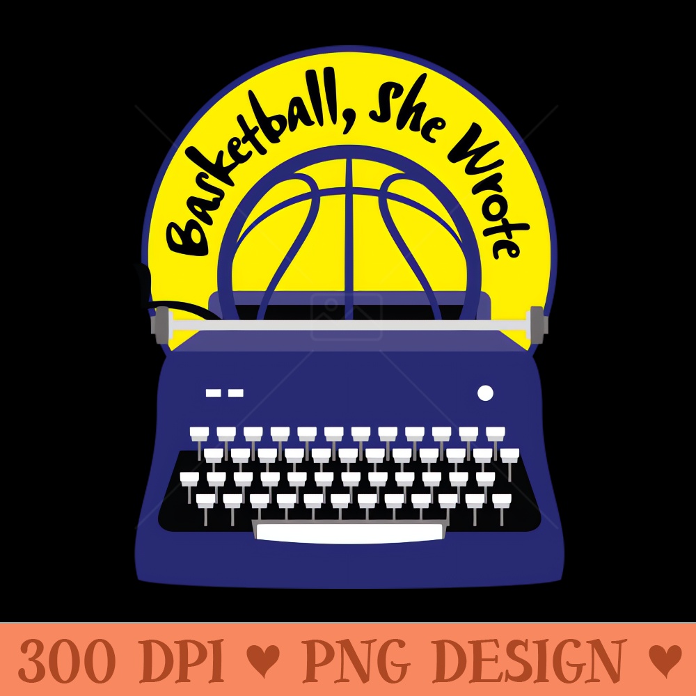 Basketball, She Wrote Logo - PNG Download Store - Popularity
