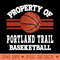 Proud Name Portland Trail Graphic Property Vintage Basketball - Digital PNG Files - Convenience