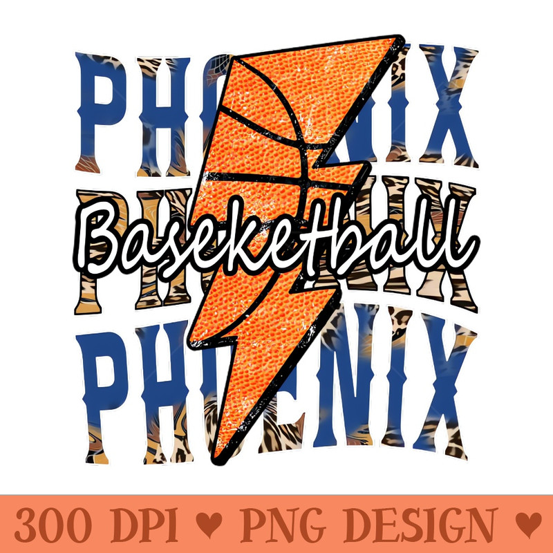 Graphic Basketball Phoenix Proud Name Vintage - PNG Download Collection - Unique