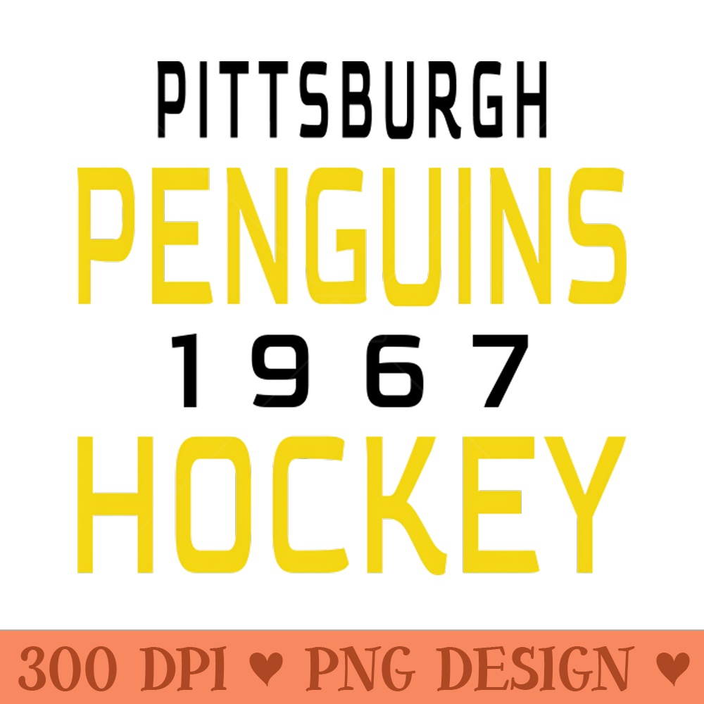 Pittsburgh Penguins 1967 Hockey Classic - Download PNG Graphics - Customer Support