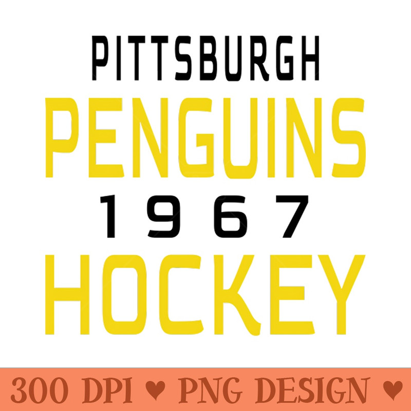 Pittsburgh Penguins 1967 Hockey Classic - Download PNG Graphics - Customer Support