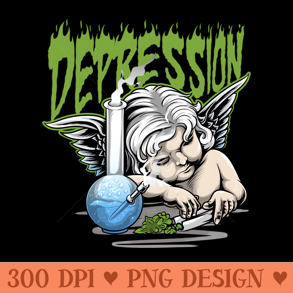 DEPRESSION - Digital PNG Graphics - Good Value