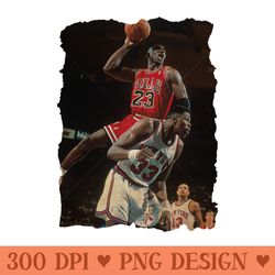 michael jordan vs patrick ewing - premium png downloads