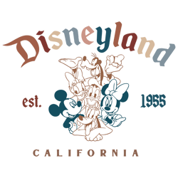 disneyland est 1955 california svg