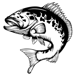 grouper fishing svg, fishing svg, grouper fish svg, grouper clipart, grouper vector