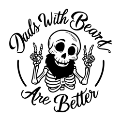 dads with beards are better svg