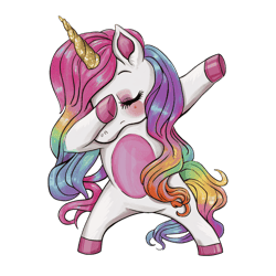 lgbtq dabbing unicorn sublimation design png download