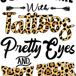 october girl with tattoos pretty eyes and thick things, birthday svg, october girl svg