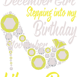 stepping into my december birthday like a boss, birthday svg, birthday girl svg