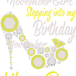 stepping into my november birthday like a boss, birthday svg, birthday girl svg