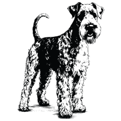 airedale terrier svg, dog svg, vector, svg, digital files