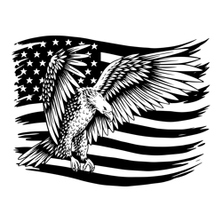eagle through flag svg, eagle with flag svg, eagle usa svg, american eagle svg 1