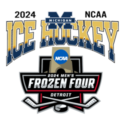 michigan wolverines ice hockey frozen four svg