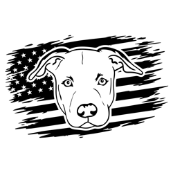 pitbull with flag svg, american pit bull svg, pitbull clipart, pitbull vector, pitbull cricut, dog paw svg, pitbull cut