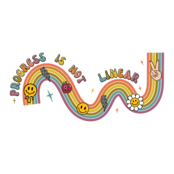 progress is not linear special education svg