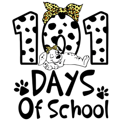 101 days of school dalmatian dog svg graphic designs files