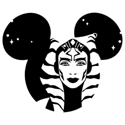 ahsoka svg ears , star wars , cut file outline silhouette