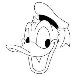 donald duck face svg file