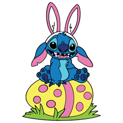 easter stitch clipart svg, easter stitch svg, easter bunny stitch svg, lilo stitch easter svg