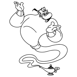 genie svg file, coloring pages, kids coloring pages1