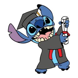 graduation 2024 svg, graduation stitch svg, cute stitch svg