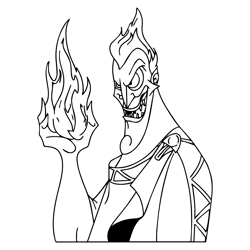 hades (hercules) svg digital files ,villain coloring pages, kids coloring pages1