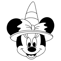 halloween minnie mouse witch svg - digital files