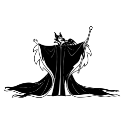 maleficent svg (the sleeping beauty) digital files, villain coloring pages, kids coloring pages