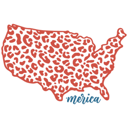 merica svg, fourth of july svg, merica png, 4th of july svg, us map leopard svg, patriotic svg, independence day svg