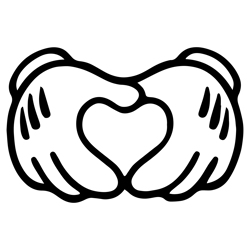 mickey and minnie valentine's day clipart, valentines day svg cut files for cricut, silhouette, instant download