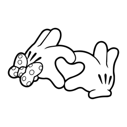 mickey and minnie valentine's day clipart, valentines day svg cut files for cricut, silhouette, instant download1