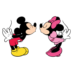mickey and minnie valentine's day clipart, valentines day svg cut files for cricut, silhouette2