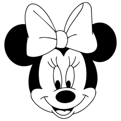 minnie mouse face svg file, princess coloring pages ,kids coloring pages1