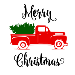 christmas trucks christmas tree svg digital
