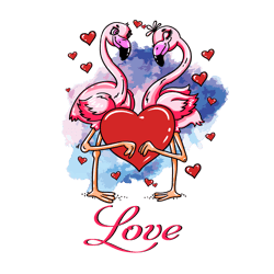 flamingos couple love heart svg svg, trending svg, flamingos svg, flamingos couple svg, love svg