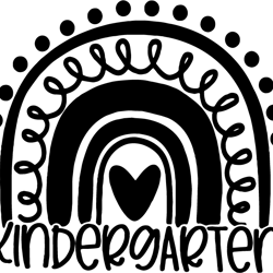 kindergarten rainbow svg, 100th days svg, back to school svg, kindergarten svg, school svg, teacher svg