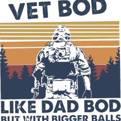 vet bod like a dad bod but with bigger balls svg, vet bod svg, vet bod shirt, vet bod gift, father svg