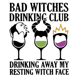 bad witches drinking club, halloween svg, halloween gift, halloween shirt, happy halloween day