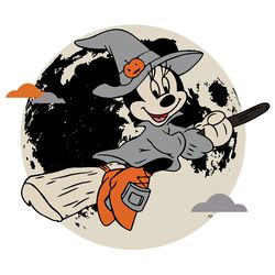 disney svg, minnie mouse svg, flying witch svg, costume halloween svg, happy halloween svg, halloween gift