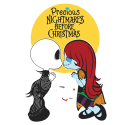 precious nightmares before christmas svg, nightmares svg, halloween svg, halloween gift, halloween shirt