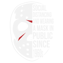 social distancing and wearing mask since 1960s svg,funny halloween svg, michael myers svg