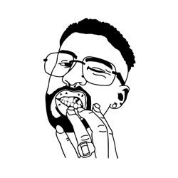 bad bunny playboy svg, trending svg, bad bunny svg, conejo malo svg, play boy svg, bushy beard boy svg