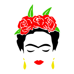 frida kahlo svg mexican art self portrait svg digital file