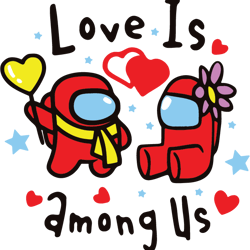 among us layered svg, valentine svg, love is among us svg, among us svg, impostor svg