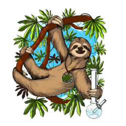 cannabis sloth svg, trending svg, sloth svg, svg clipart, silhouette svg, cricut svg files