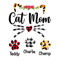 cat mom names svg, mothers day svg, cat mom svg, cat svg, cat lovers