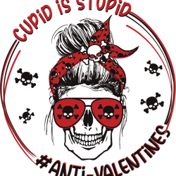 cupid is stupid svg, valentine svg, cupid svg, anti valentine svg, valentine skull svg