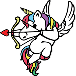 cupid unicorn svg, valentine svg, unicorn svg, cupid svg, unicorn cupid valentine svg