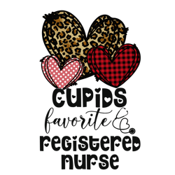 cupids favorite registered nurse svg, valentine svg, valentines day svg, cupids svg